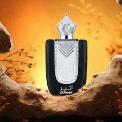 Atheer Niche Eau de Parfum 100ml | Unisex Oriental Fragrance with Black Pepper & Amber by Khalis