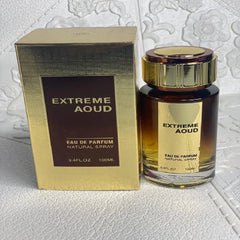 Extreme Aoud Eau de Parfum 100ml | Luxury Oud Fragrance with Bulgarian Rose & Amber by Fragrance World