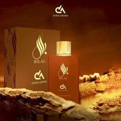 Dubai Aroma Bilal Eau de Parfum 100ml | Unisex Oriental Fragrance with Clove & Tobacco Vanilla