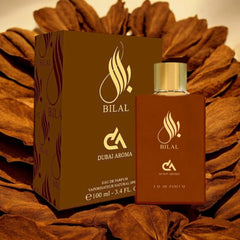 Dubai Aroma Bilal Eau de Parfum 100ml | Unisex Oriental Fragrance with Clove & Tobacco Vanilla