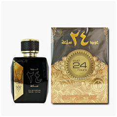 Oud 24 Hours Eau de Parfum 100ml | Unisex Oriental Fragrance with Fruity & Spicy Notes by Ard Al Zaafaran