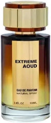 Extreme Aoud Eau de Parfum 100ml | Luxury Oud Fragrance with Bulgarian Rose & Amber by Fragrance World