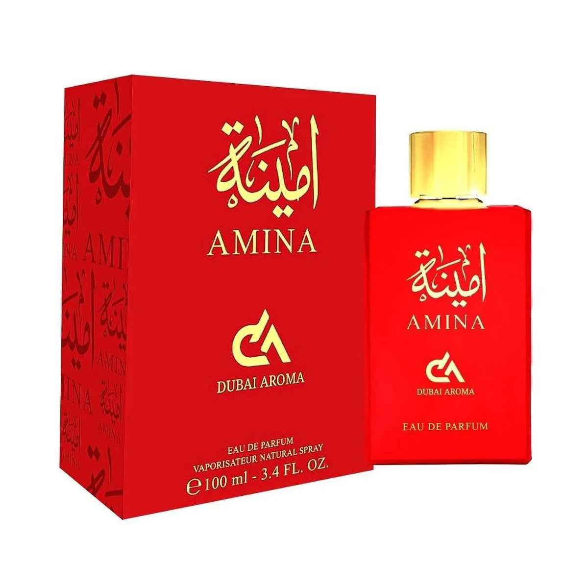 Amina Dubai Aroma Eau de Parfum 100ml | Floral & Fruity Unisex Fragrance