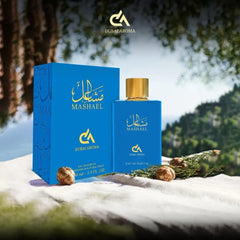 Mashael Dubai Aroma Eau de Parfum 100ml | Unisex Oriental Fragrance with Peach & Sandalwood