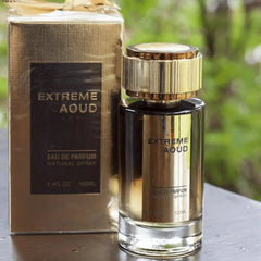 Extreme Aoud Eau de Parfum 100ml | Luxury Oud Fragrance with Bulgarian Rose & Amber by Fragrance World