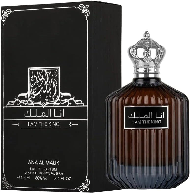 I Am The King (Ana Al Malik) Eau de Parfum 100ml | Fresh Woody Oriental Fragrance for Men by Ard Al Zaafaran