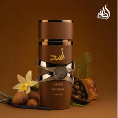 Lattafa Asad Bourbon Eau de Parfum 100ml | Warm Amber & Vanilla Fragrance with Spicy Depth