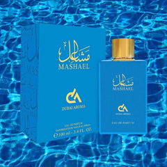 Mashael Dubai Aroma Eau de Parfum 100ml | Unisex Oriental Fragrance with Peach & Sandalwood