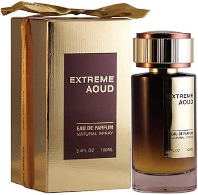 Extreme Aoud Eau de Parfum 100ml | Luxury Oud Fragrance with Bulgarian Rose & Amber by Fragrance World